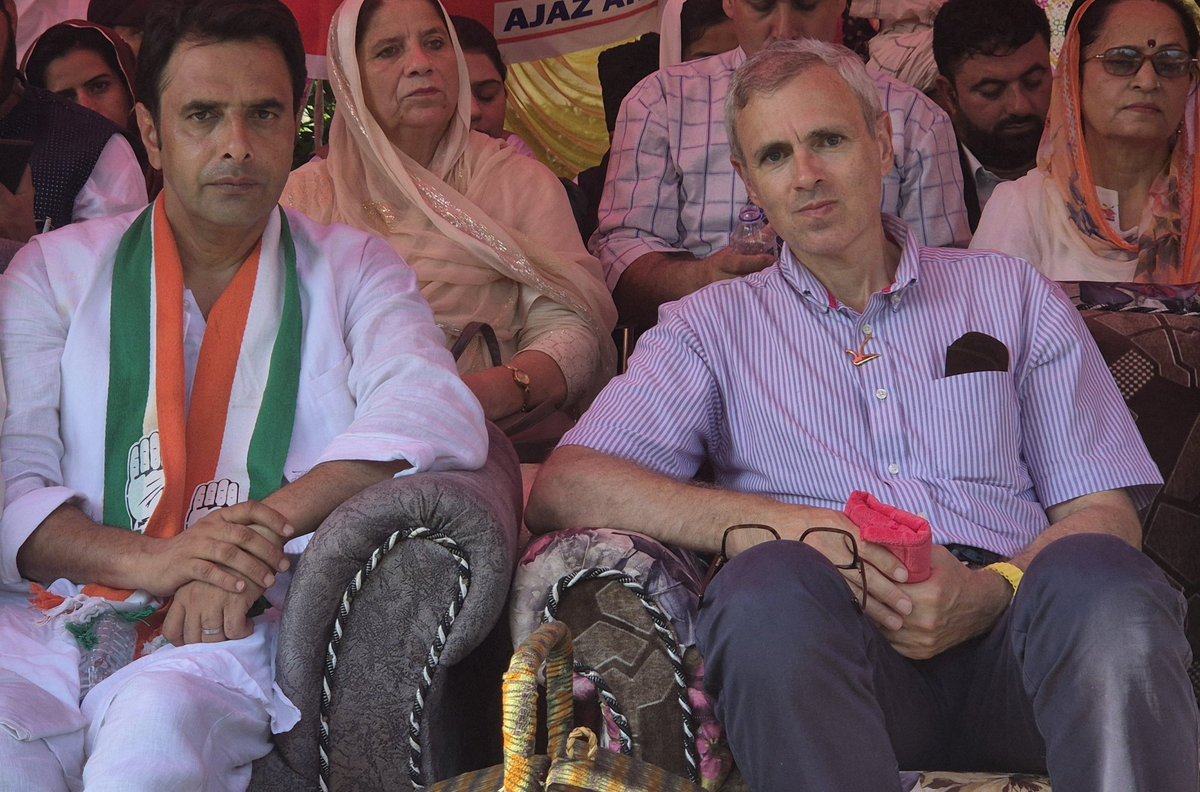 naaz_bashir's tweet photo. Congratulations and best wishes to Janab @OmarAbdullah on becoming the Chief Minister of J&amp;K https://t.co/KTjXRkaQeZ
