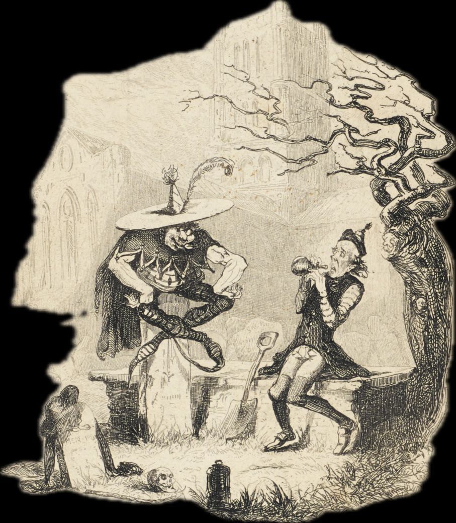 this #FreakyFriday we're going Victorian Gothic 🪦 and re-reading Chavez's "The Gothic Heart of Victorian Serial Fiction"🫀(SEL 50.4) read <a href="/ProjectMUSE/">Project MUSE</a> bit.ly/4dGmoHy Pickwick graveyard illustration c/o British Library (C.58.f.20 facing p. 301)