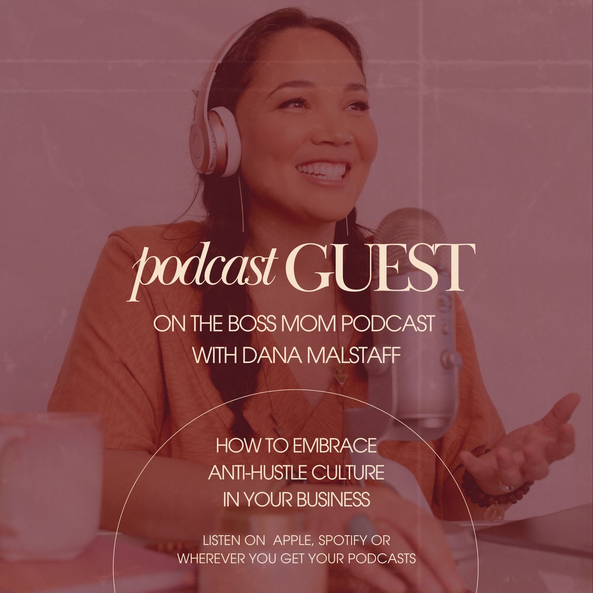 Moms, entrepreneurs, this one’s for YOU. Feeling the pressure to do it all? The hustle, the grind, never feeling enough? I get it. Listen to my conversation with <a href="/DanaMalstaff/">Boss Mom® - Dana Malstaff CEO</a> on The Boss Mom Podcast where we talk about how to build an anti-hustle business #bossmom #shebuilds🎙️💕
