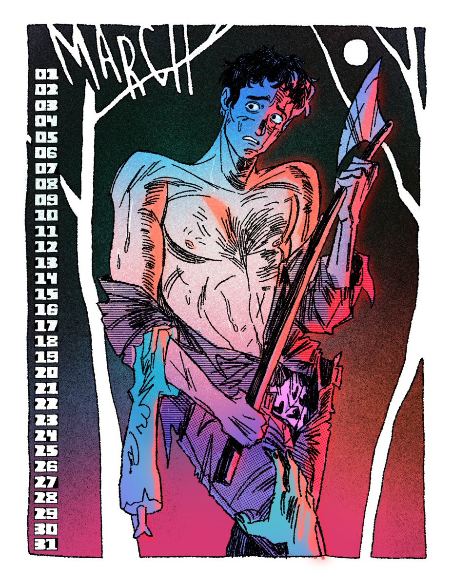 the 2025 horror pin up calendar is hereee! 