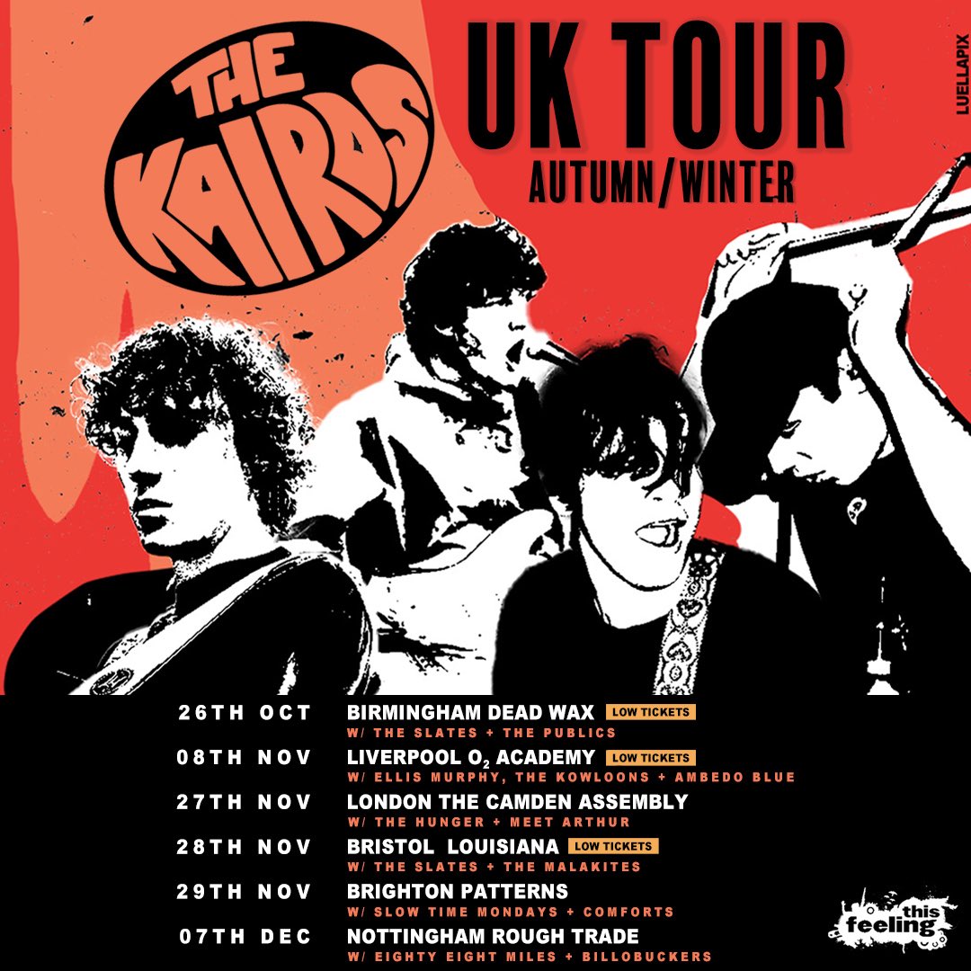 Slow Time Mondays (@stmbanduk) on Twitter photo Brighton!! One last dance before the end of the year?
We can finally announce that we’re supporting <a href="/TheKairos1/">The Kairos</a> on the Brighton leg of their winter tour on Friday 29th Nov. Tickets on sale now 🚀
🎟️ thisfeeling.co.uk/thekairos
<a href="/This_Feeling/">This Feeling</a> <a href="/MetropolisMusic/">Metropolis Music</a> Brighton!! One last dance before the end of the year?
We can finally announce that we’re supporting <a href="/TheKairos1/">The Kairos</a> on the Brighton leg of their winter tour on Friday 29th Nov. Tickets on sale now 🚀
🎟️ thisfeeling.co.uk/thekairos
<a href="/This_Feeling/">This Feeling</a> <a href="/MetropolisMusic/">Metropolis Music</a>