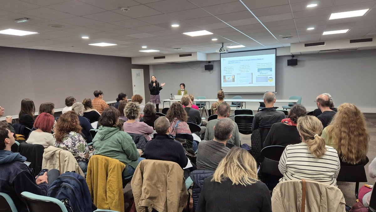 eddtoulouse's tweet image. Journée de formation de 50 professeurs des 17 collèges et lycées @actoulouse engagés dans le projet #POUCEEC #eFran porté par @Franck_Amadieu, CLLE @CNRS @UTJeanJaures : plateforme numérique pour développer les compétences d&apos;esprit critique des élèves avec des vidéos
#EDD #EMI