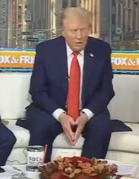 He tinkles a little when he gets excited talking about slavery, so Fox had to lay his wee wee pads out.