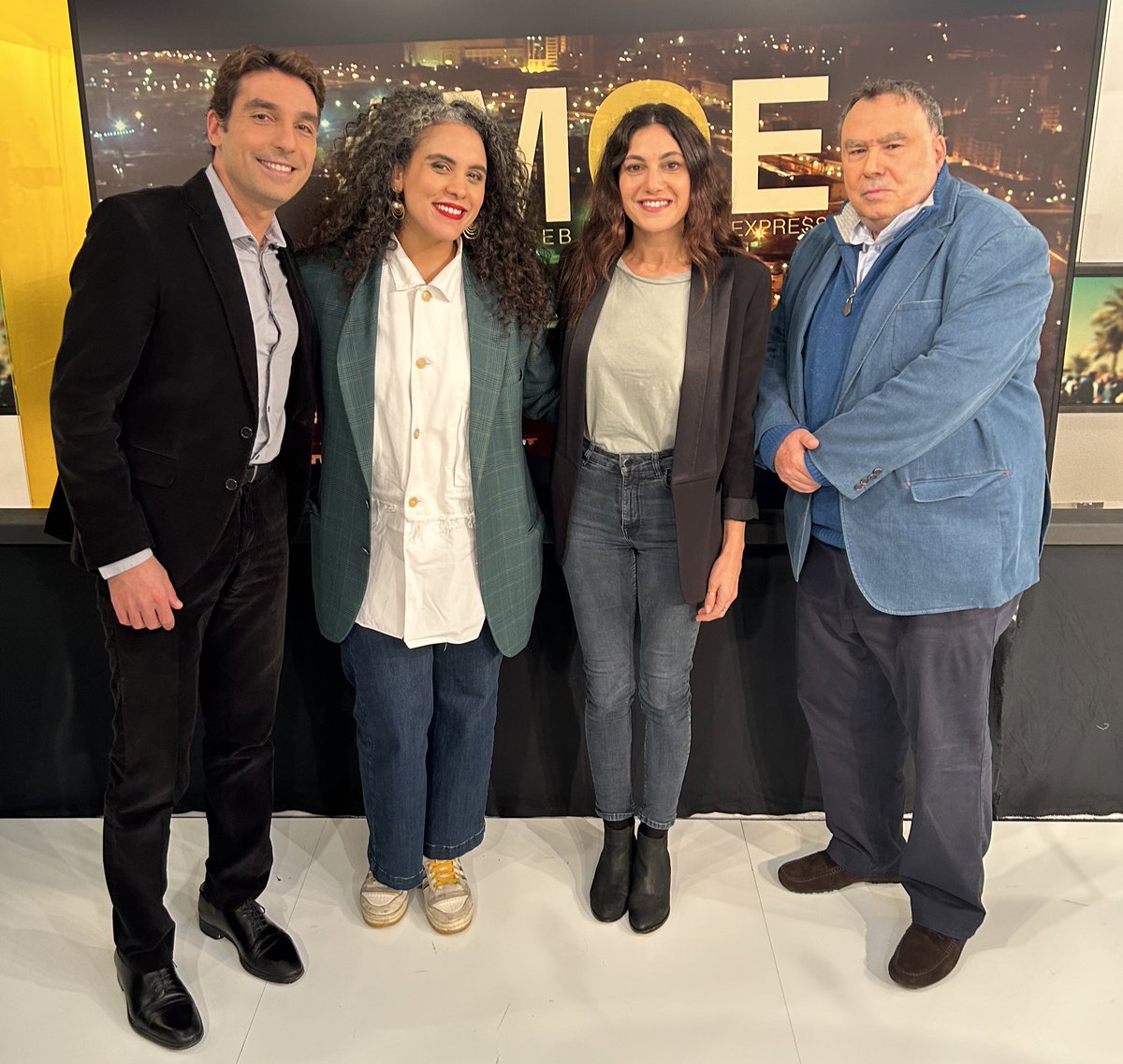 ✨🚂 À bord du #MOE : 
Les historiens <a href="/vintagearabe/">VintageArab</a> &amp; <a href="/b_stora/">benjamin stora</a> et l’actrice Wafa’a Celine Halawi 
#Liban #Algérie #Brésil #Paris