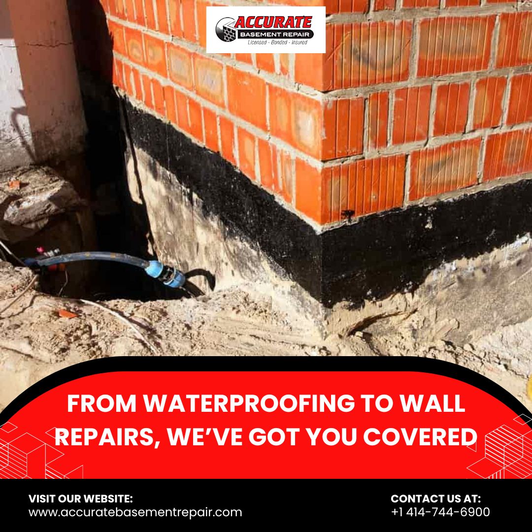Accu_Basement's tweet photo. Accurate Basement Repair handles all your basement needs, from waterproofing to wall repairs. Trust our experienced team for reliable service. Contact us today!

https://t.co/xKVqe45lzh 

#BasementRepair #HomeProtection #AccurateBasementRepair #ConstructionServices #MilwaukeeCont https://t.co/7gsZRC0qhW