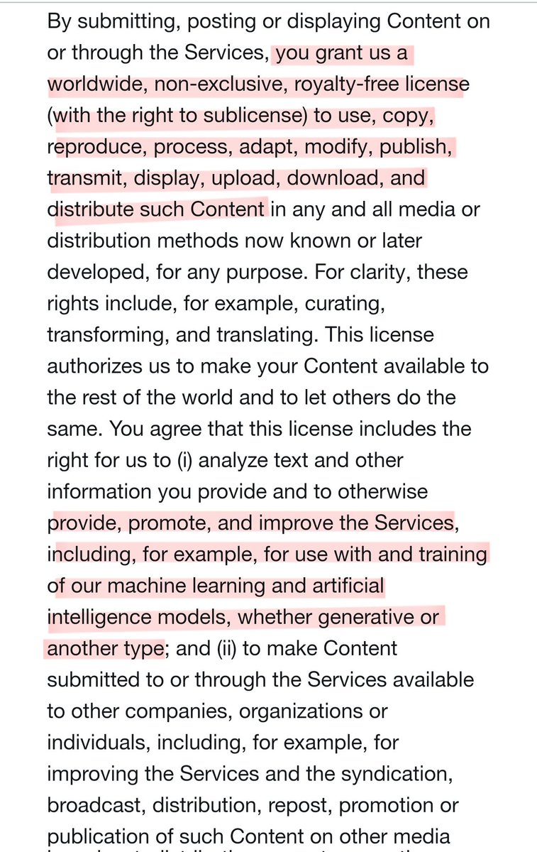 CreepypastaFTC's tweet photo. Les nouvelles conditions d'utilisation ici qui prévoient grosso modo de filer à X tous les droits sur les créations des artistes qui publient sur notre compte sans aucune contrepartie sont contraires à nos valeurs. Nous discuterons donc ce soir de l'avenir de ce compte. https://t.co/7HoJWlwfCN