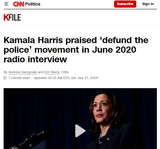 SethDillon's tweet photo. When riots broke out and cities were burning, Kamala Harris didn't call for law and order. She called for the police to be defunded. Then she helped raise money for the violent rioters. https://t.co/l475ORWVos