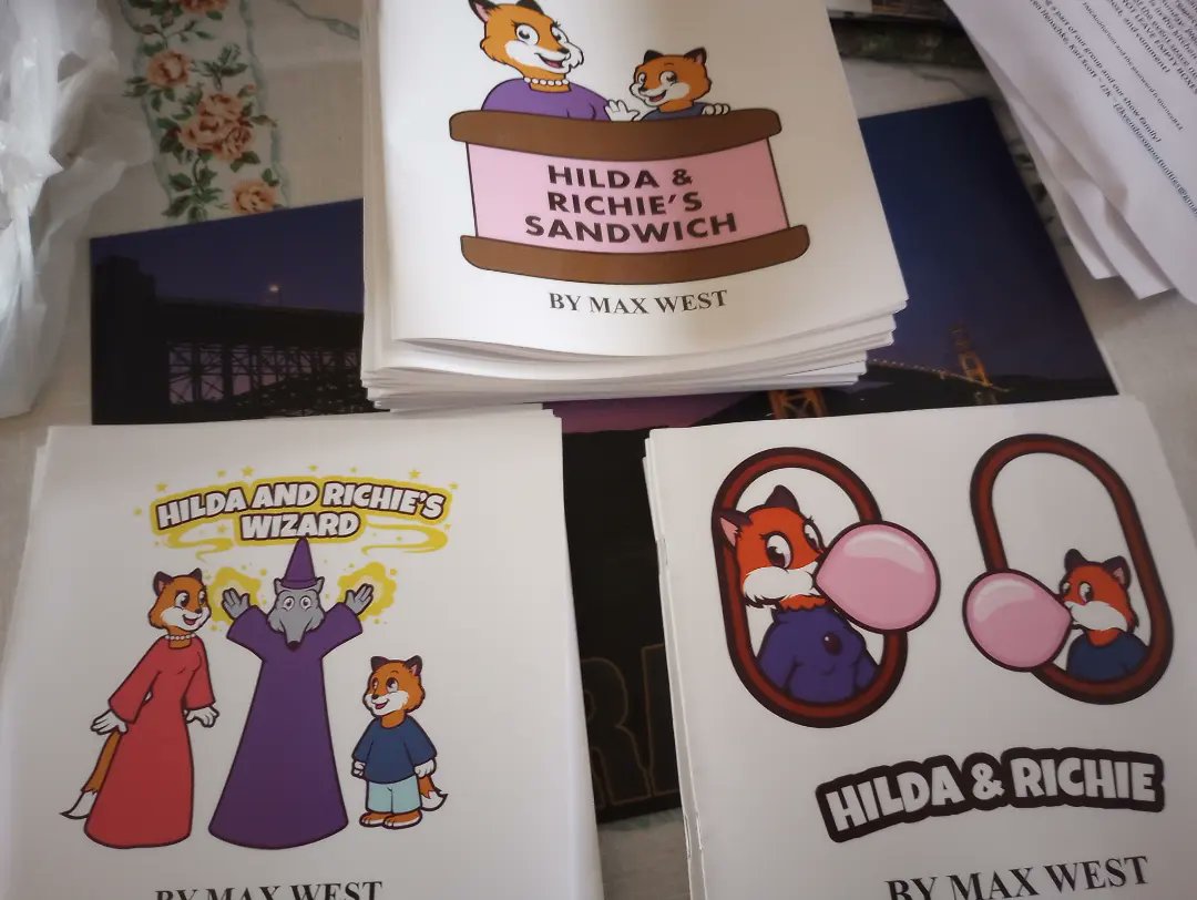 mousetrappress's tweet photo. All three Hilda & Richie books will be for sale at #Valleycon this weekend!
#books #kidlit #ND https://t.co/w2Ti1uPmgj