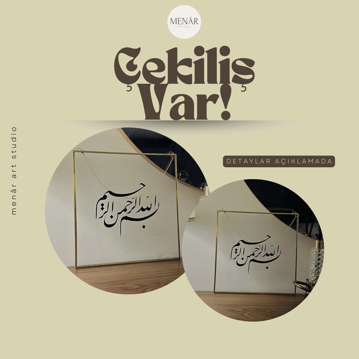 Hediyeleşme Vaktii🥳🤍
X’e gelişimize özel çekiliş yapıyoruz🌷
25 Ekim 20.00'a kadar bu gönderiyi retweet yapıp bizi takip eden bir kişiye klasik Pirinç Çerçeve üzerine Besmele modelimizi hediye ediyoruz.📣