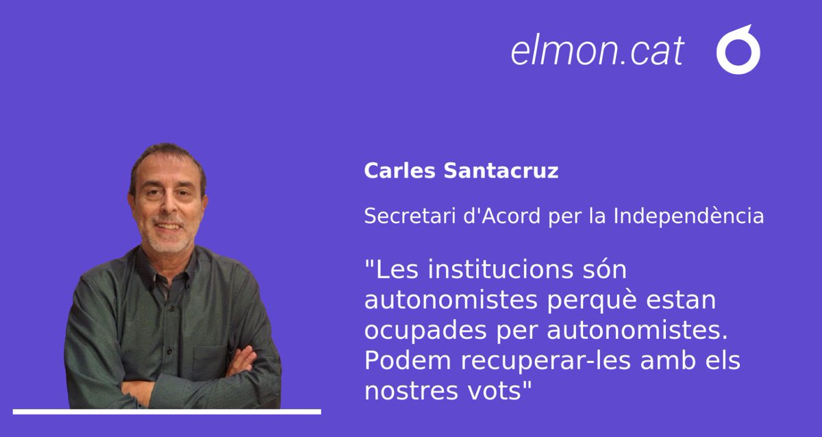 🔵 TRIBUNA OBERTA | 'Llistes cíviques i derivats diversos', per <a href="/CarlesSantacruz/">Carles Santacruz</a>, secretari d'<a href="/acordxlaindepe/">Acord per la Independència ®️</a>
 elmon.cat/opinio/llistes…