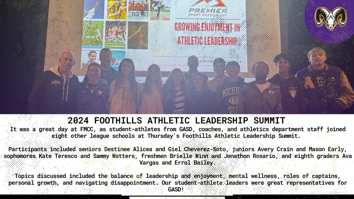 2024 Foothills Athletic Leadership Summit