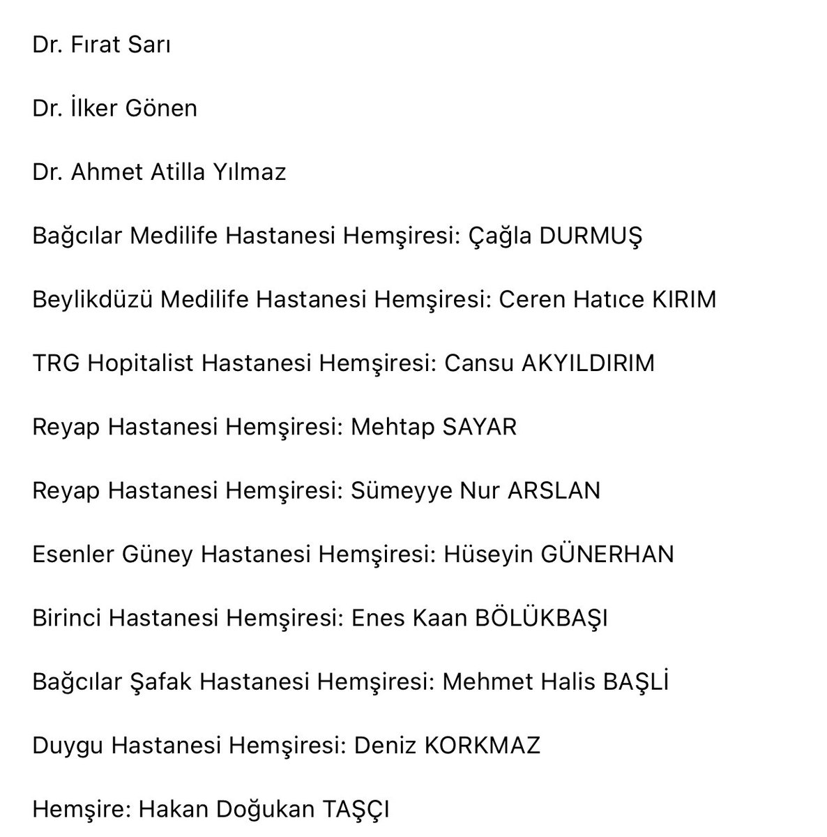 Bebek katili çetesi üyeleri…
İlgili makamlar bununla ilgili açıklama yapacak mı? Acaba ortaya çıkmayan başka çeteler var mı? Bunlar araştırılacak mı? Doktorlara,hemşirelere  bile güvenemeyecek miyiz? #yenidoğan #yenidoğanbebekcetesi #sosyalçürüme