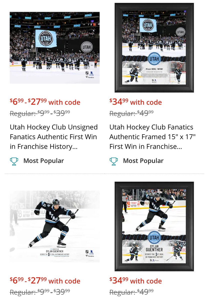 JazzNationNews's tweet photo. ICYMI 👉 New Utah Hockey Club collectibles now available online + 25% off right now with Fansedge sale 🏒 

Link 👉 https://t.co/AfOnwf5Wfa

.
.
#UtahHC   #UtahHockeyClub
#NHL  #Fansedge  #Fanatics https://t.co/QmsaCshVYJ