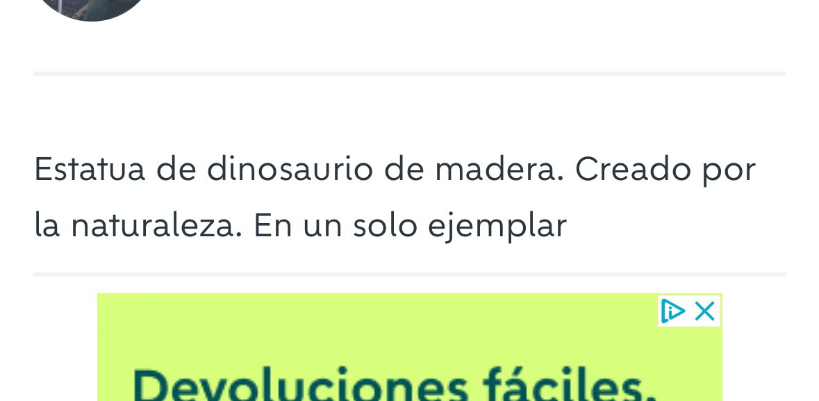 Chollazo <a href="/Wallapuff/">Wallapuff</a> , estatua de dinosaurio de madera creada por la naturaleza 😂😂😂