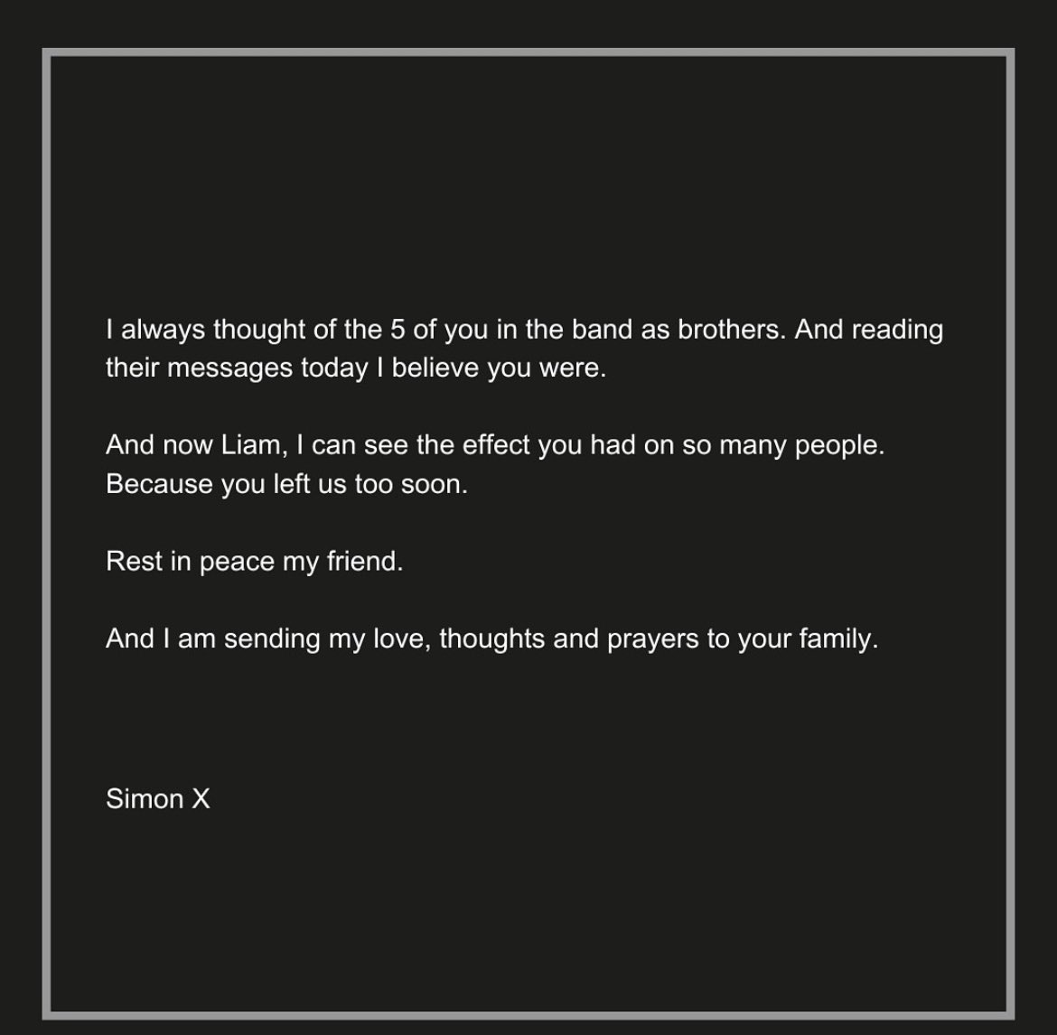 A heartfelt tribute to Liam from <a href="/SimonCowell/">Simon Cowell</a>