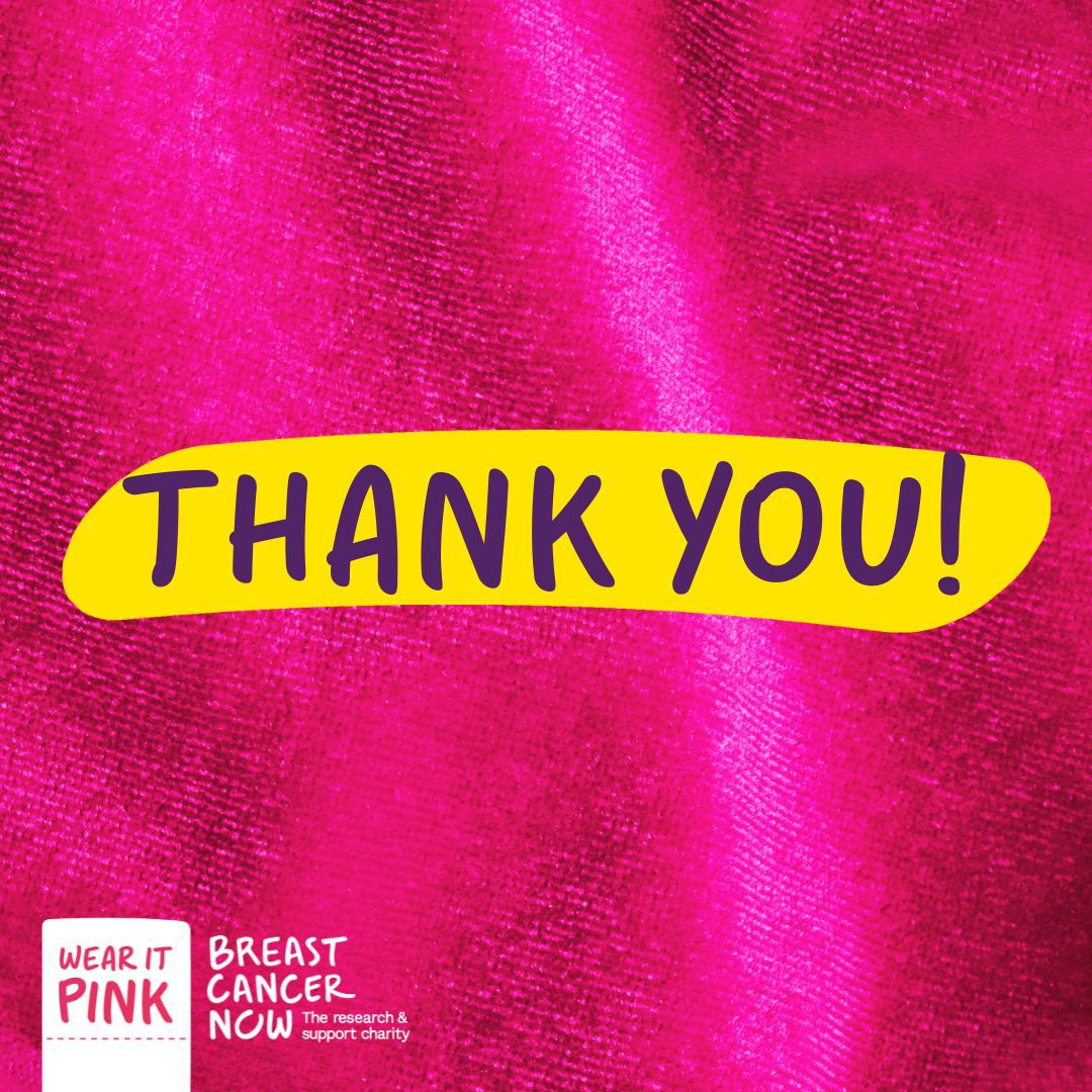 BreastCancerNow's tweet photo. A HUGE thank you to everyone who took part in #WearItPink today 🎀

Didn’t have time to take part today? It’s not too late to make a difference for people affected by breast cancer.

Donate today using the secure link below 👇

https://t.co/PXN2UhTJvV https://t.co/5XynfswayS