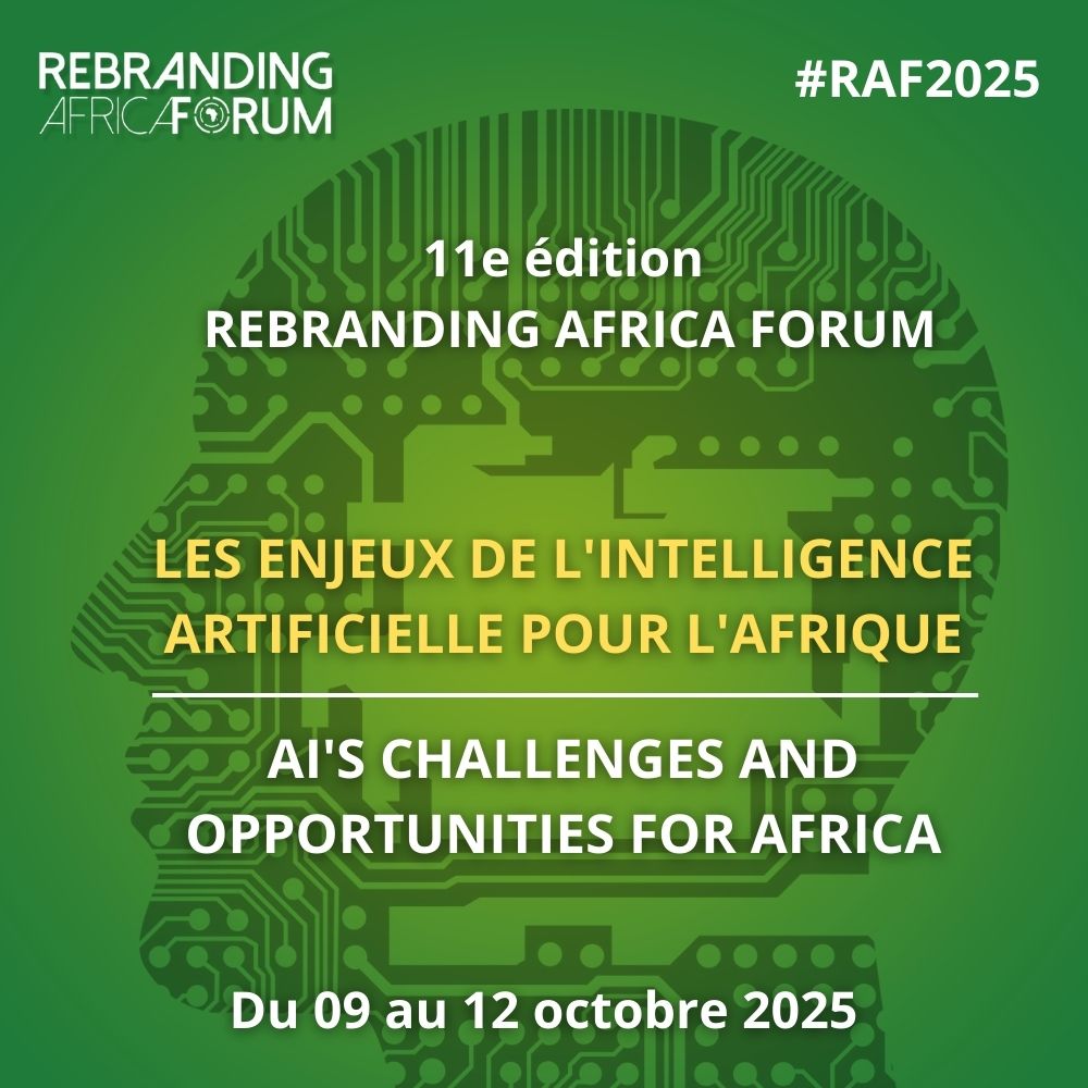 RebrandingAF's tweet photo. 🔔 #RAF2025 - 11e édition
Thématique :
" Les enjeux de l'intelligence artificielle pour l'Afrique / Ai's challenges and opportunities for Africa. "

Du 09 au 12 octobre 2025.
Stay tuned !

#MakeAfricaGreat #ImpactAfrica #AI https://t.co/PydrJNeMiI