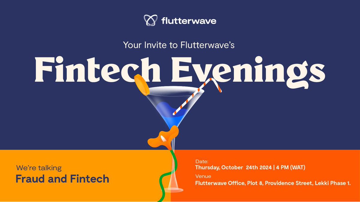 TechProd_Arch's tweet photo. 🚀 Excited to launch Fintech Evenings at @theflutterwave —physical events for anyone building or curious about fintech!

Join us for the 1st edition on Fraud & Fintech with experts from @PiggyBankNG , @FincraHQ , @Wakanowdotcom & @theflutterwave . 🔥

🗓️ Date: Thurs, 24th Oct
📍 Venue: Flutterwave Office

Limited spots, grab yours now! 🎟️👉🏾 https://t.co/WVwRidlpAm