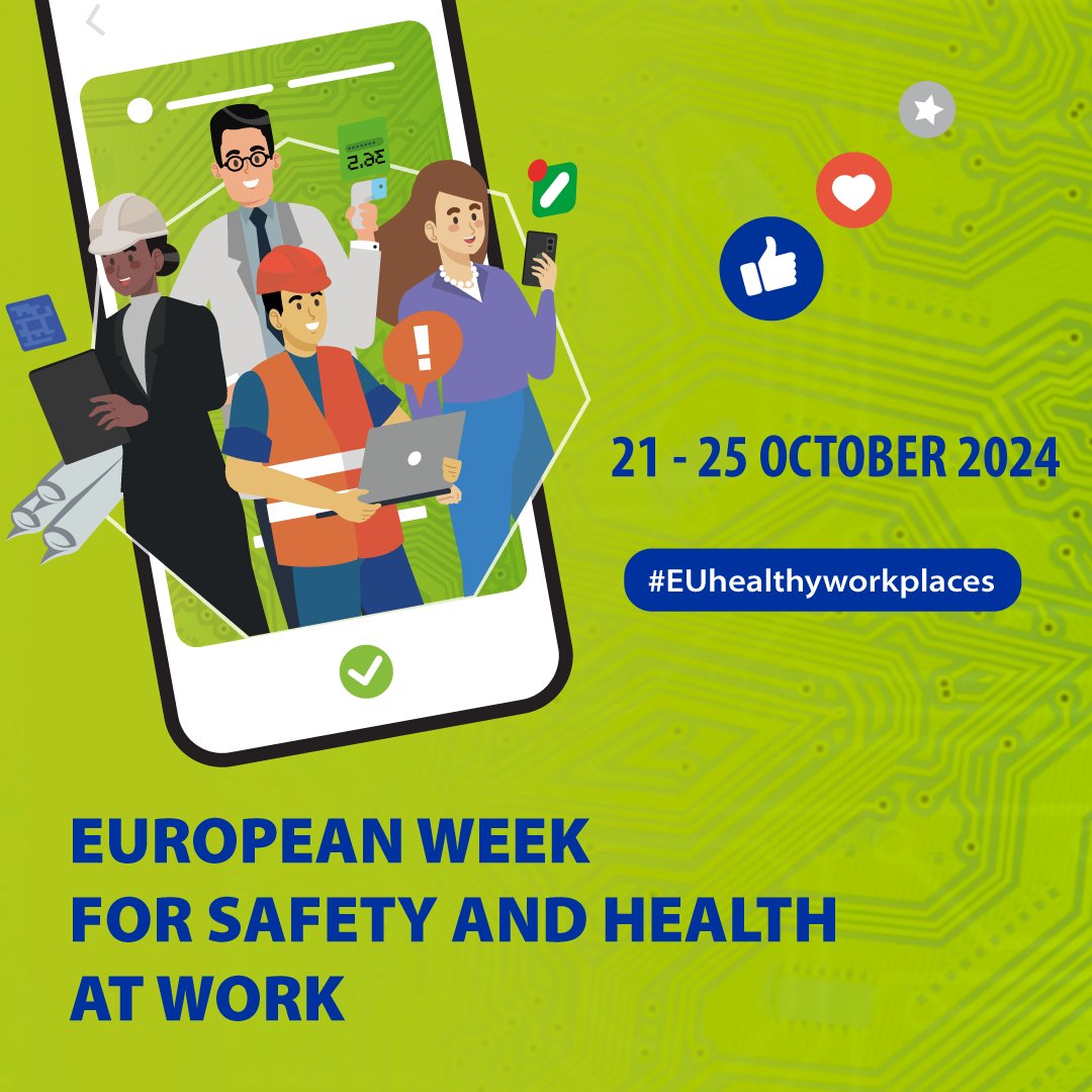 AGE_PlatformEU's tweet photo. 🚀 The #EuropeanWeek for Safety and Health at Work is on!

AGE, a partner of @EU_OSHA's #SafetyandHealth Campaign, shares the #AGEBarometer2023 on labour market sustainability for #olderworkers.
📥 https://t.co/SWhlCOR0RB

Join #EUHealthyWorkplaces events: https://t.co/TeHgWG5h3o https://t.co/nlfy0Y9NFw