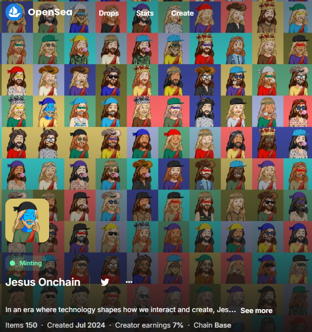JesusOnchain's tweet photo. What does the #basecommunity think of 150?
The X algorithm favors reply legends, and i reply back!
Let's level up together!
https://t.co/Hag63XqZZj
#NFT #based #basebuilds #AIart #ApeFest https://t.co/bselnaAFVz