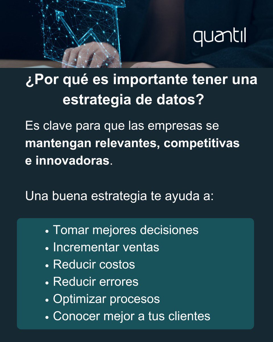 QuantilMA's tweet photo. 🧠 La Estrategia de Datos es la función más fundamental dentro del departamento de Analytics ya que centra y lidera el resto de funciones. https://t.co/QfjrdezeIr