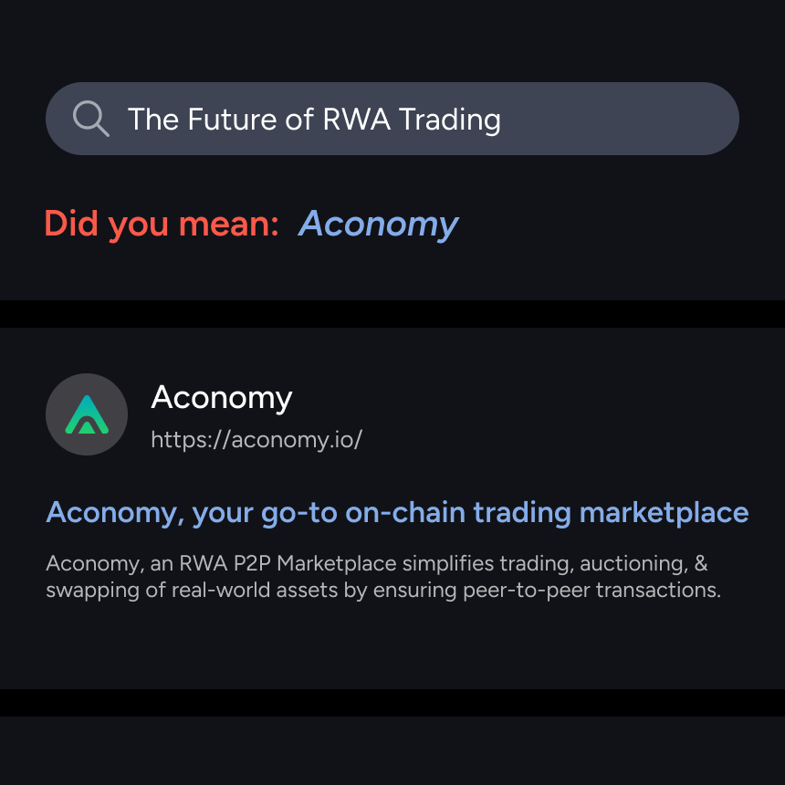 0xAconomy's tweet photo. Aconomy is all that you need when it comes to trading your Real-World Assets on-chain⛓️

#aconomy #RWA #Decentralization #economy #AssetManagement #TradeSmarter https://t.co/yxq5zoA0Vp
