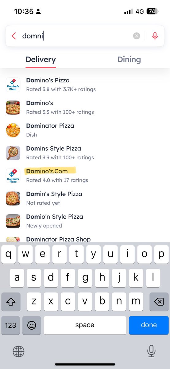 vikascshukla's tweet photo. @zomato @zomatocare you app is showing some local pizza vendor using @dominos_india brand image to sell pizza’s. I could see this image for more than 2 months and this store is sending under same brand image. https://t.co/W1nBmxSK7c