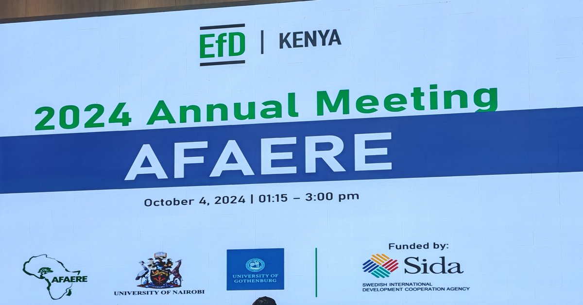 African Association of Env. & Resource Economists tweet media