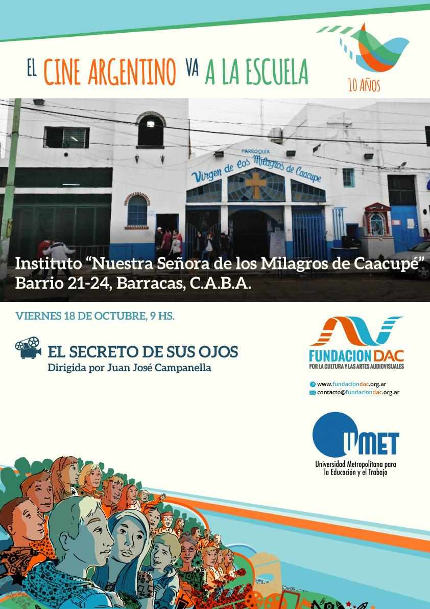 😍 HOY nos fuimos a Barracas, para armar la pantalla en una escuela y proyectar un clásico argentino: #ElSecretoDeSusOjos de <a href="/juancampanella/">Juan José Campanella</a> 🇦🇷📽️ <a href="/UMETeduar/">UMET</a> #Elcineargentinovaalaescuela