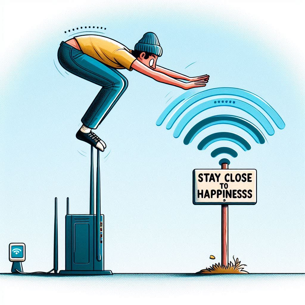 WitAndWisdom_X's tweet photo. Life is like a Wi-Fi signal: it’s strong until you step just a bit too far, then suddenly, you’re buffering through everything. 🤯
Note to self: stay closer to the source of happiness... and the router. 📶😉 #DeepThoughts #WitnWisdom https://t.co/8BbUQks2nZ