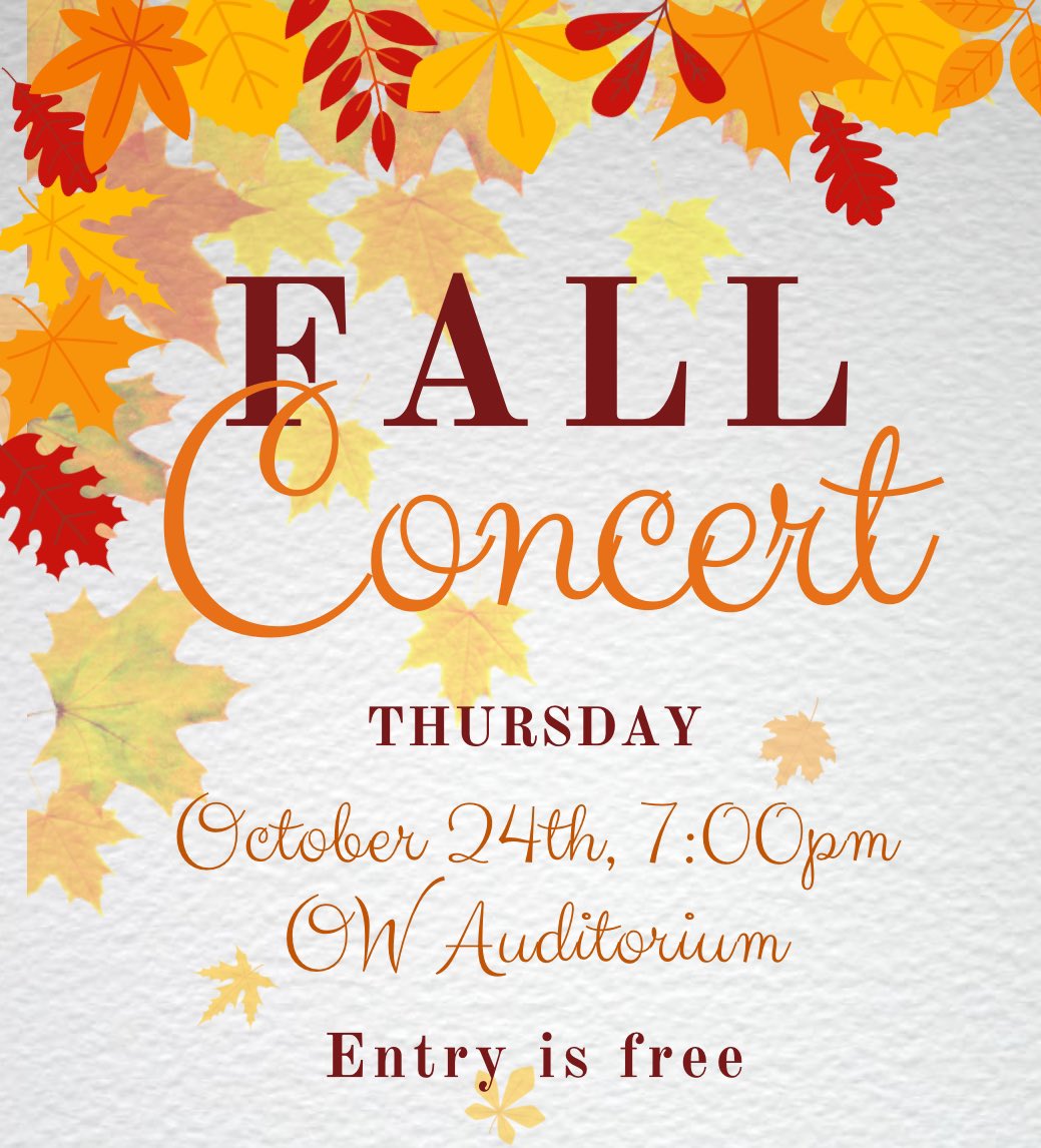 OWOrchestra's tweet photo. Make plans to attend our upcoming concert! @OWNovacekOWLS @AnnaLynnMorris @MaBlackOW https://t.co/vxem7tjGv7