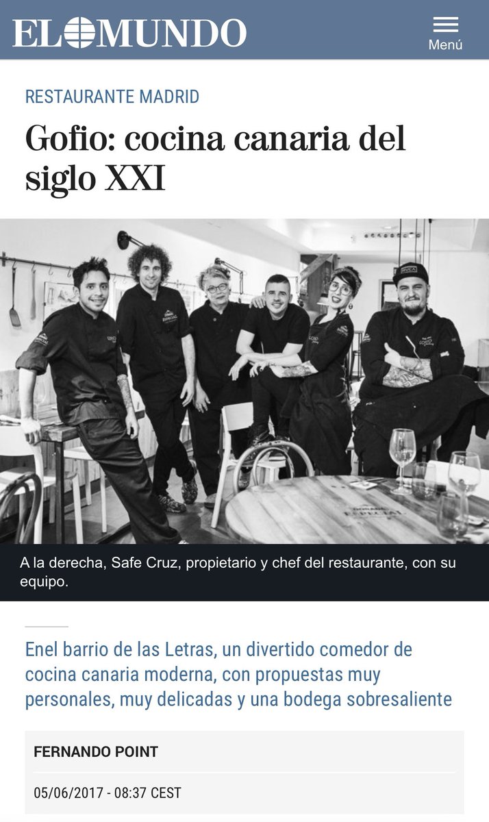 gofiomadrid's tweet photo. Mucho amor para la familia de Víctor de La Serna, el primer artículo de GOFIO fue escrito x él ❤️ https://t.co/drfCIkXPNr