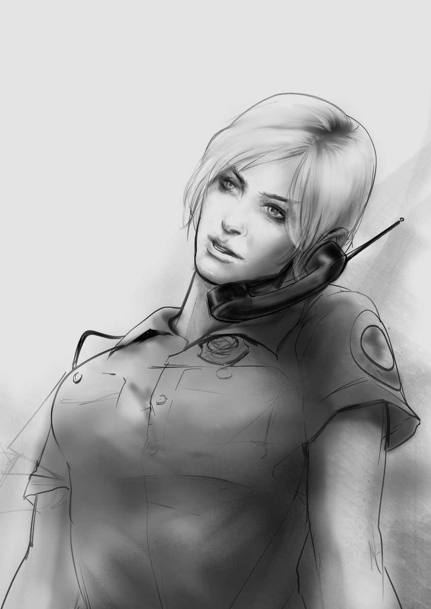 DeSantiArt's tweet image. After finishing SH2R, I really wanted to play the first game in the series, I can't explain why, but I'm glad I did.
Cybil Bennett sketch