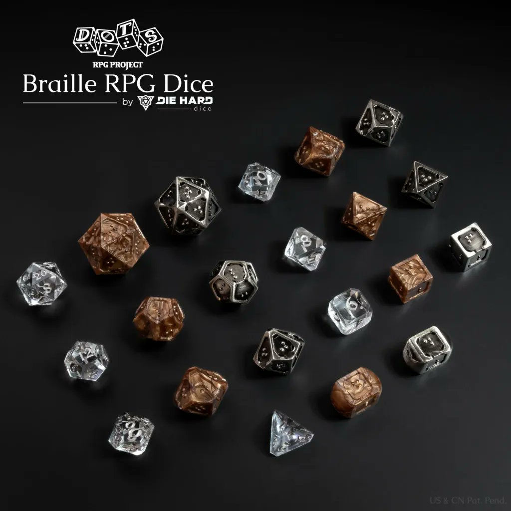 🔥 Gaming should be accessible to everybody. Consider purchasing the TTRPGs for Accessible Gaming Bundle and help make the DOTS Braille RPG Dice a reality

itch.io/b/2623/ttrpgs-…
dotsrpg.org 

#tabletopgames #accessibilityingaming #dnd #supportindiedevs #ttrpg #D20