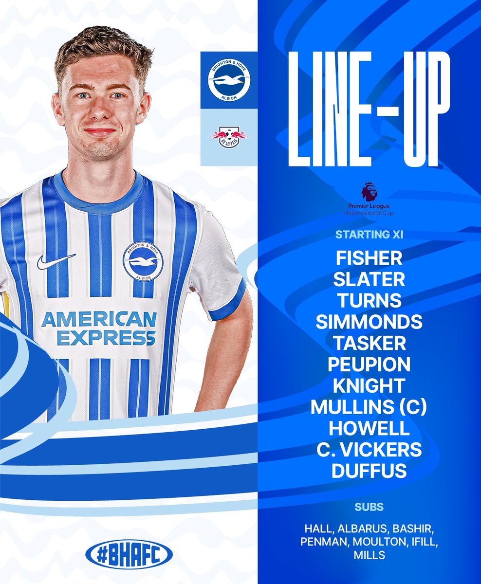 Brighton & Hove Albion Academy (@bhafc_academy) on Twitter photo TEAM NEWS! 🚨 Here's how our MU21s line up against <a href="/RBLeipzig/">RB Leipzig</a>, with the match LIVE on YouTube from 7.30pm. 📺🍿 TEAM NEWS! 🚨 Here's how our MU21s line up against <a href="/RBLeipzig/">RB Leipzig</a>, with the match LIVE on YouTube from 7.30pm. 📺🍿