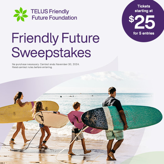 annelytics62's tweet photo. Our Foundation has launched its first-ever national sweepstakes! Enter for your chance at a slice of paradise while helping deserving students reach their full potential through the TELUS Student Bursary. https://t.co/Y0MAbkFTeI https://t.co/lW9fldPrXG