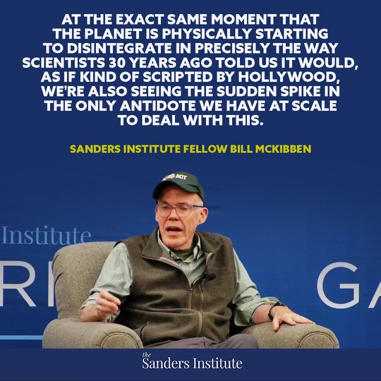 As if scripted by Hollywood, there’s hope. #CleanEnergy <a href="/billmckibben/">Bill McKibben</a>