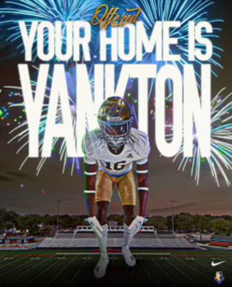 After a great conversation with
<a href="/prludemann/">Coach Ludemann</a> . I am excited and grateful to announce I've received an offer to further my athletic and academic career <a href="/MMULancersFB/">Mount Marty Football</a>!!
