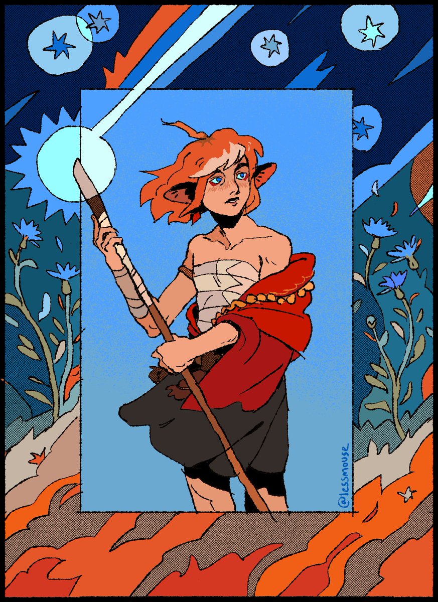 🌟 shooting star // commission for @/8onfire through <a href="/d20afp/">D20 Artists For Palestine 🇵🇸</a>!!!