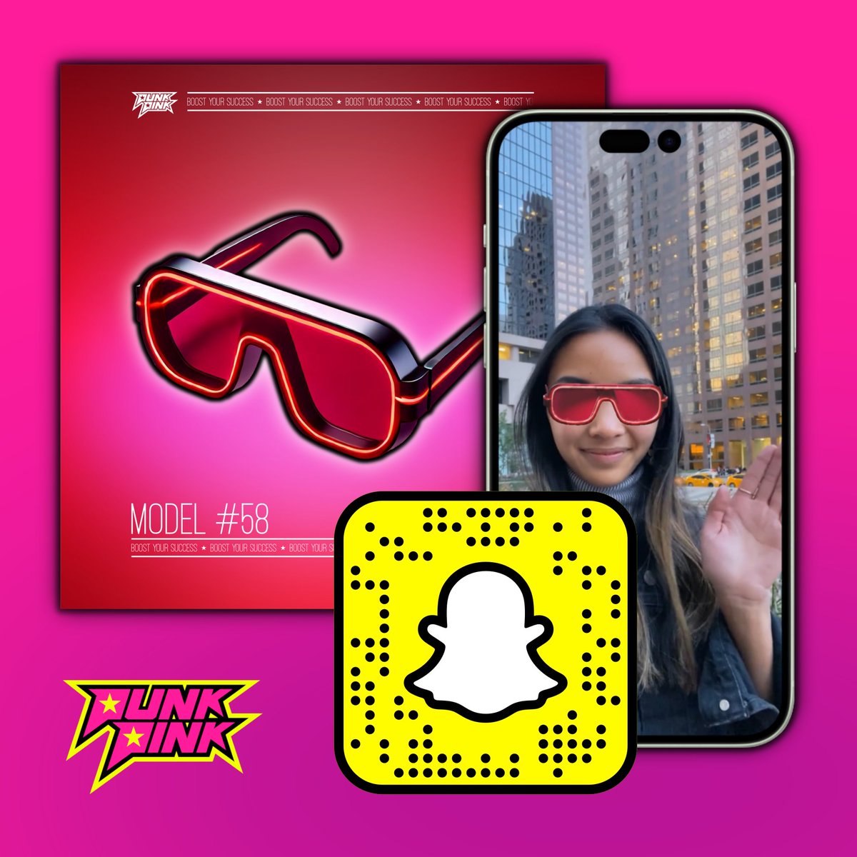 PunkPink__'s tweet photo. Embarking on the path to be the leaders of #DigitalFashion
Wear the #NFT Model #58 on @Snapchat #AR!
#PunkPink #SnapChat #Metaverse #DigitalFashion #Wearable #AumentedReality #NFT https://t.co/Ga3HT3gB8m