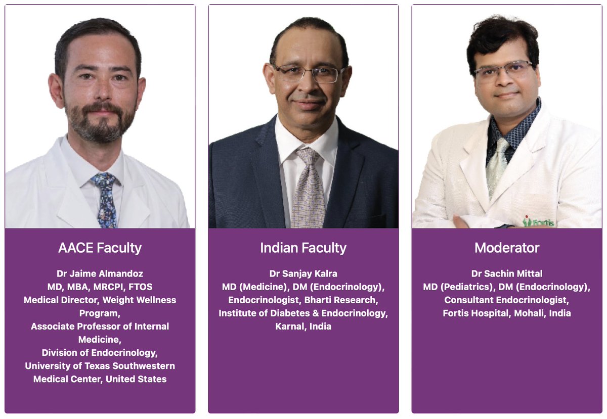 Honored to speak in <a href="/TheAACE/">AACE</a> Endocrine Dialog Series on optimizing nutrition on incretin obesity meds - healthy diet and activity are still important for #ObesityCare!

<a href="/SanjayKalraDr1/">Dr Sanjay Kalra</a> gave an expert overview of motivational interviewing 

Thanks to our host <a href="/DrSachinMittal1/">Dr Sachin Mittal</a>!