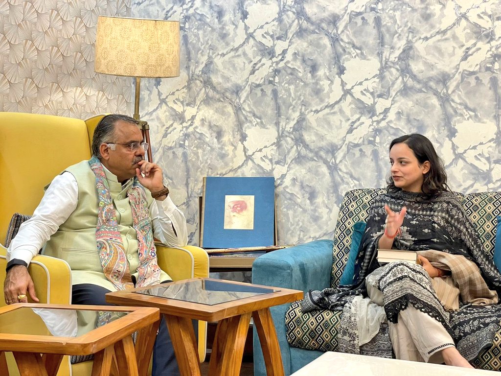 tarunchughbjp's tweet photo. Today, I had the privilege of meeting the newly elected MLA from Kishtwar, J&K, Ms. Shagun Parihar, at my residence in Delhi. Despite her family’s profound sacrifices, losing her father and uncle to terrorism for bravely speaking out against it, Ms. Shagun Parihar continues to stand strong. The sacrifices of Shagun Parihar’s family have not been in vain, and the voters of Kishtwar have given a fitting tribute to all those who fought for the establishment of peace in J&K. I admire her courage and determination in working for the peace and progress of J&K.

We had an insightful discussion on the transformative public welfare schemes initiated by our beloved PM Shri @NarendraModi Ji. I also had the honour of presenting her with my book, "Modi's Governance Triumph: Reshaping India’s Path to Prosperity", which highlights Modi Ji’s remarkable decade of governance. My blessings are with her for a bright and impactful future as a legislator.

@ShagunParihar_
