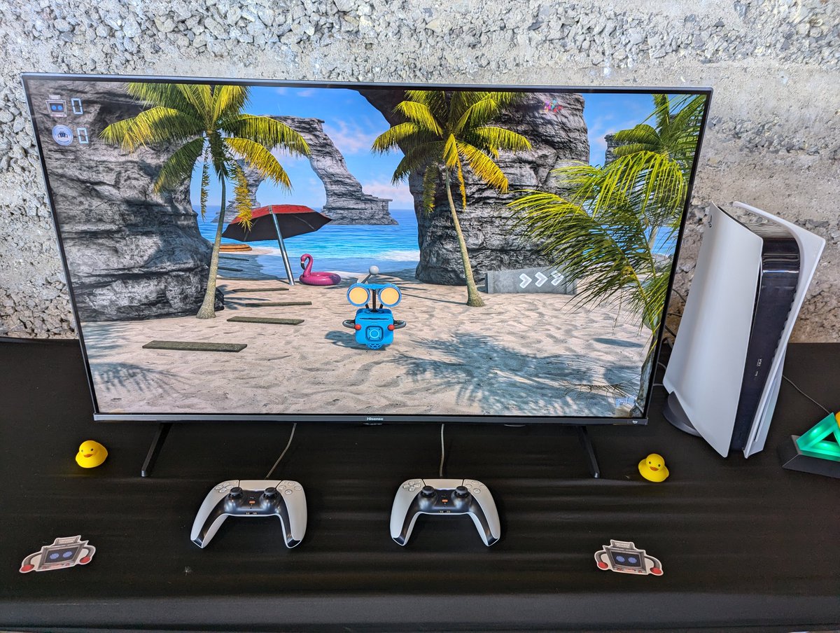 Astrolander has landed at <a href="/make/">Make:</a> Faire Bay Area! Play a demo of the Tropictopia world featuring innovative #PS5 DualSense mechanics. Dodge the attacks of the Cybersnaps &amp; fight back with your Wazer cannon!

makerfaire.com/bay-area/

🚀 Wishlist Now: store.playstation.com/en-us/concept/…