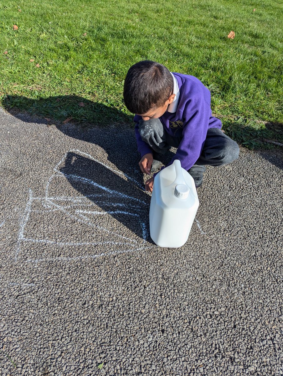 ivingswood's tweet photo. Today Year 3 carried out an investigation to see how a shadow changes throughout the day. We really enjoyed going outside every hour to check on our shadows! Afterwards we wrote up our investigation - great work Year 3! #outdoorlearning #eduscience https://t.co/OU9HtGaE25