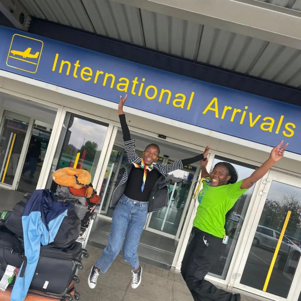 YESSGirlsMovement-GirlGuideAssociation of Zimbabwe (@yess_zimbabwe) on Twitter photo Tarisai Miriam returned home yesterday after spending nine months in Uganda as a Professional Participant.
Welcome back, Tarisai; we can not wait to hear about your best practices and experiences from the past few months.
<a href="/wagggsworld/">World Association of Girl Guides and Girl Scouts</a> <a href="/YessMovement/">The YESS Girls' Movement - WAGGGS</a> @Norecno <a href="/GuidesZimbabwe/">Girl Guides Association of Zimbabwe</a> Tarisai Miriam returned home yesterday after spending nine months in Uganda as a Professional Participant.
Welcome back, Tarisai; we can not wait to hear about your best practices and experiences from the past few months.
<a href="/wagggsworld/">World Association of Girl Guides and Girl Scouts</a> <a href="/YessMovement/">The YESS Girls' Movement - WAGGGS</a> @Norecno <a href="/GuidesZimbabwe/">Girl Guides Association of Zimbabwe</a>
