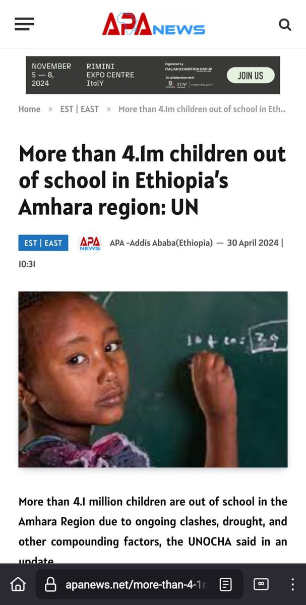 Asteraw Kebede || አስጠራው ከበደ {RaK} (@rasasteraw) on Twitter photo Over 4.1 million Amhara students are presently unable to go to school due to the genocidal conflict instigated by the Ethiopian government against them. Schools are being destroyed and converted into military bases for the genocidal ENDF forces.
#AmharaGenocide
<a href="/LaetitiaBader/">Laetitia Bader</a> Over 4.1 million Amhara students are presently unable to go to school due to the genocidal conflict instigated by the Ethiopian government against them. Schools are being destroyed and converted into military bases for the genocidal ENDF forces.
#AmharaGenocide
<a href="/LaetitiaBader/">Laetitia Bader</a>
