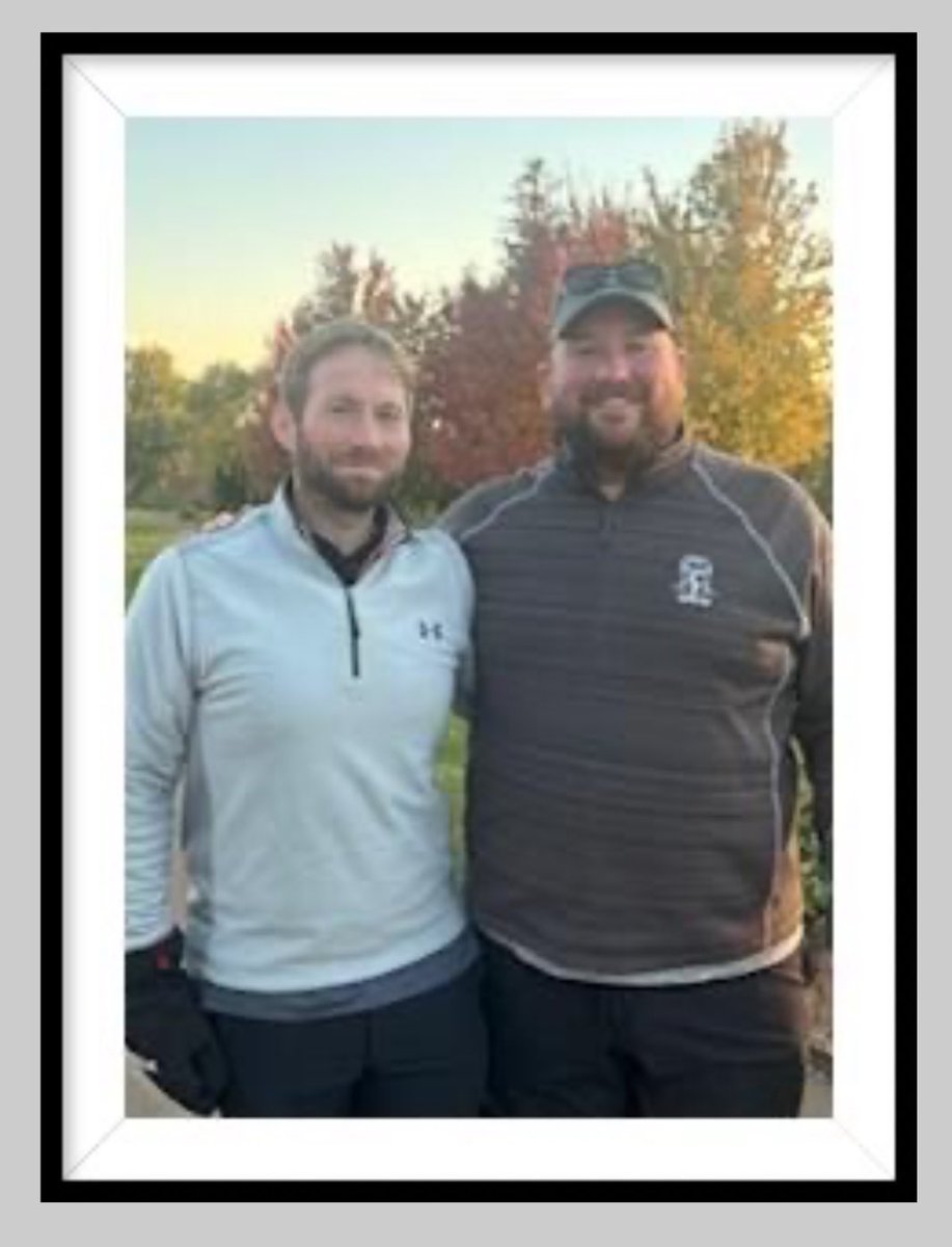 WOWW <a href="/wcbeck4/">Bill Beck IV</a> + <a href="/mfleshne/">Matthew Fleshner</a> are <a href="/CarrollNational/">Carroll National Golf Club</a> Fall League Champs! Congrats on another 👑 This photo needs a permanent place in the clubhouse #hangitinTheLourve #PaulRhoadsProud #MOTY #MemberOfTheYear
