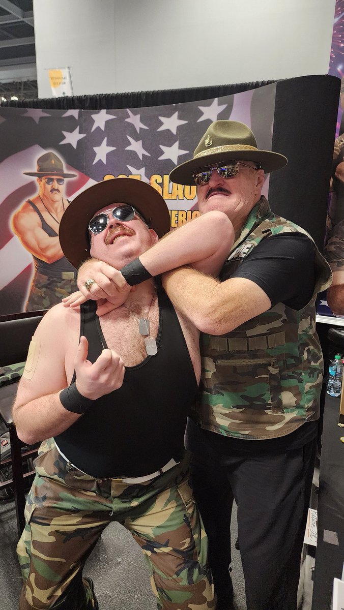 ECollectin's tweet photo. Got to meet @_SgtSlaughter at New York Comic Con. BUCKET LIST MOMENT. #YES #win https://t.co/nJSKM4g9Qr