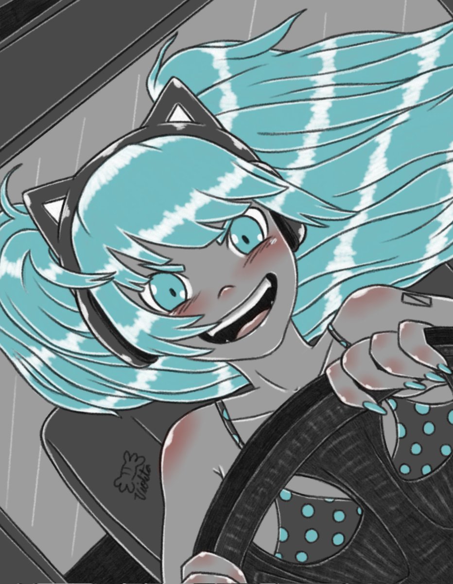 MundoChibi3's tweet photo. Día 18 del #inktober 🚗

#inktober2024 #miku #hatsunemiku #vocaloid #cute #girl #dibujo #digitalart #art #drive #conductor #happy https://t.co/bmVY8HhbDB