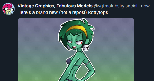 vgfmak's tweet photo. new Rottytops art on the other place https://t.co/BLYBVuzUZo